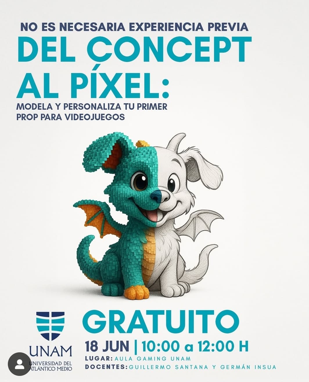 🎨 Taller gratuito | Del Concept al Pixel: modela tu primer prop para videojuegos